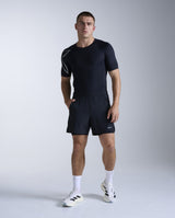 Core Compression Short Sleeve, Black/Silver