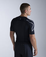 Core Compression Short Sleeve, Black/Silver