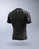 Core Compression Short Sleeve, Black/Silver