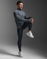 Ignition Haptic 1/4 Zip, Turbulence/Black Reflective