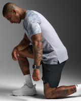 Aero Mesh Tee, Weathervane Marble/Black Reflective