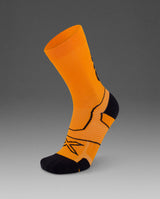 Vectr Cushion Crew Socks, Solar Orange/Black