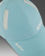 Run Cap, Retro Blue/White