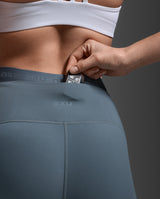 Form Stash Hi-Rise Compression Tights, Dark Sage/Dark Sage