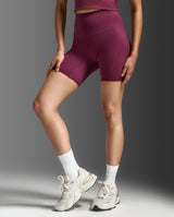 Form Stash Hi-Rise Bike Shorts, Amaretto/Amaretto