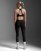 Light Speed React Hi-Rise Compression Tights, Black/ Black Reflective