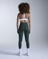 Flex Hi-Rise Compression Tights, Ever Green/Ever Green