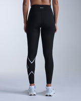 Core Hi-Rise Compression Tights, Black/Silver