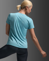 Light Speed Tech Tee, Retro Blue/Retro Blue Reflective