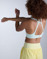 Aero Mesh Medium Impact Bra, Mint Dust/Mint Reflective