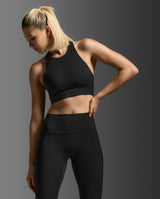 Bio Nylon Longline Bra, Black/Black