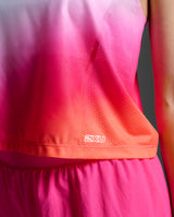 Light Speed React Crop Singlet, Fuchsia Gradient/White Reflective