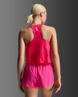 Light Speed React Crop Singlet, Fuchsia Gradient/White Reflective