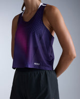 Light Speed React Crop Singlet, Violet Mist/Lavender Reflective