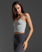 Flex Strappy Crop Tank, Harbor Mist/Harbor Mist