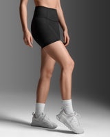 Fluid Hi-Rise 5 Inch Shorts, Black/Black