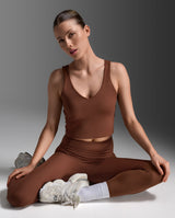 Fluid Hi-Rise Tights, Sepia/Sepia