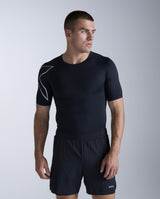 Core Compression Short Sleeve, Black/Silver