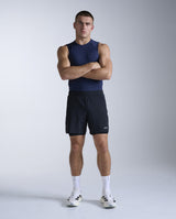 Core Compression Sleeveless, Navy/Navy