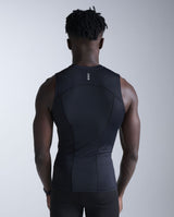 Core Compression Sleeveless, Black/Silver