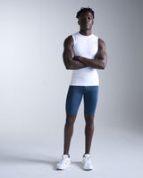 Core Compression Sleeveless, White/White