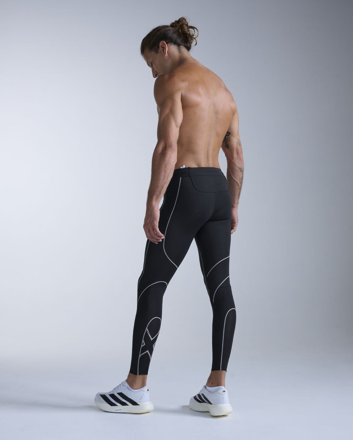 Light Speed Kinesis Compression Tights, Black/ Black Reflective