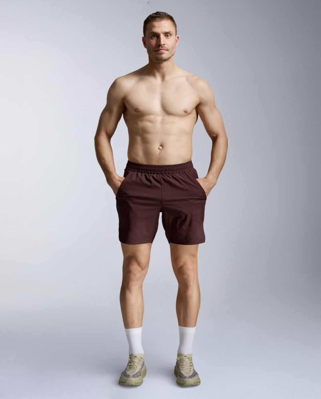 Aero 7 Inch Shorts, Bark/Black Reflective
