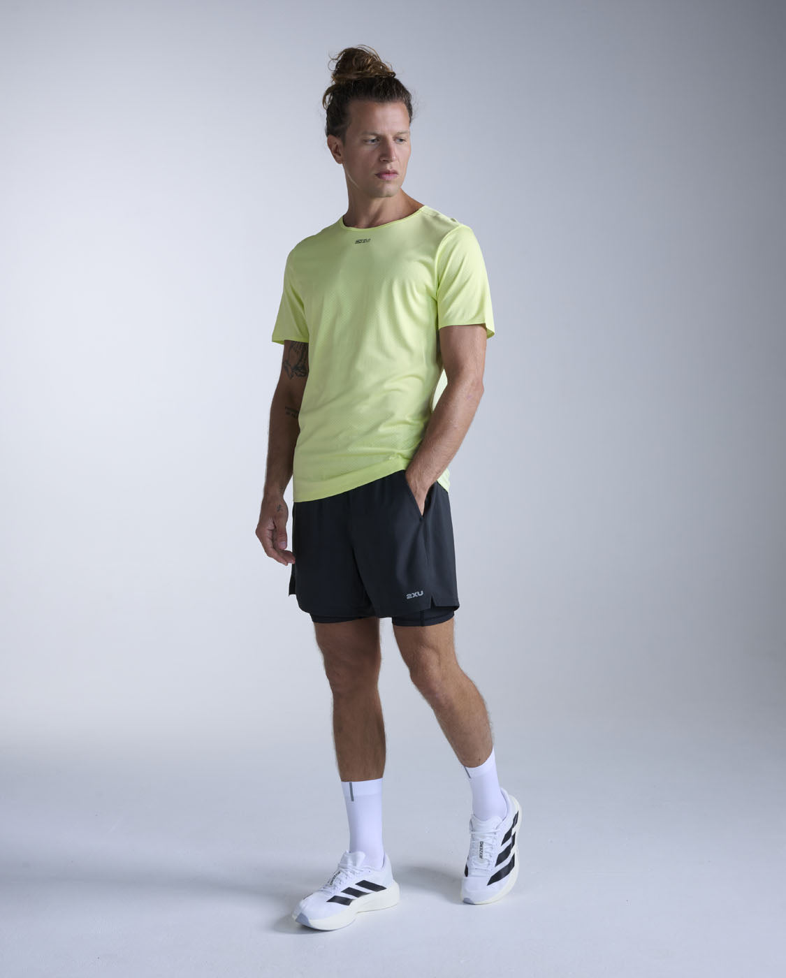 Light Speed Tech Tee, Cool Matcha/Black Reflective
