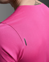 Light Speed Tech Tee, Fuchsia/Black Reflective
