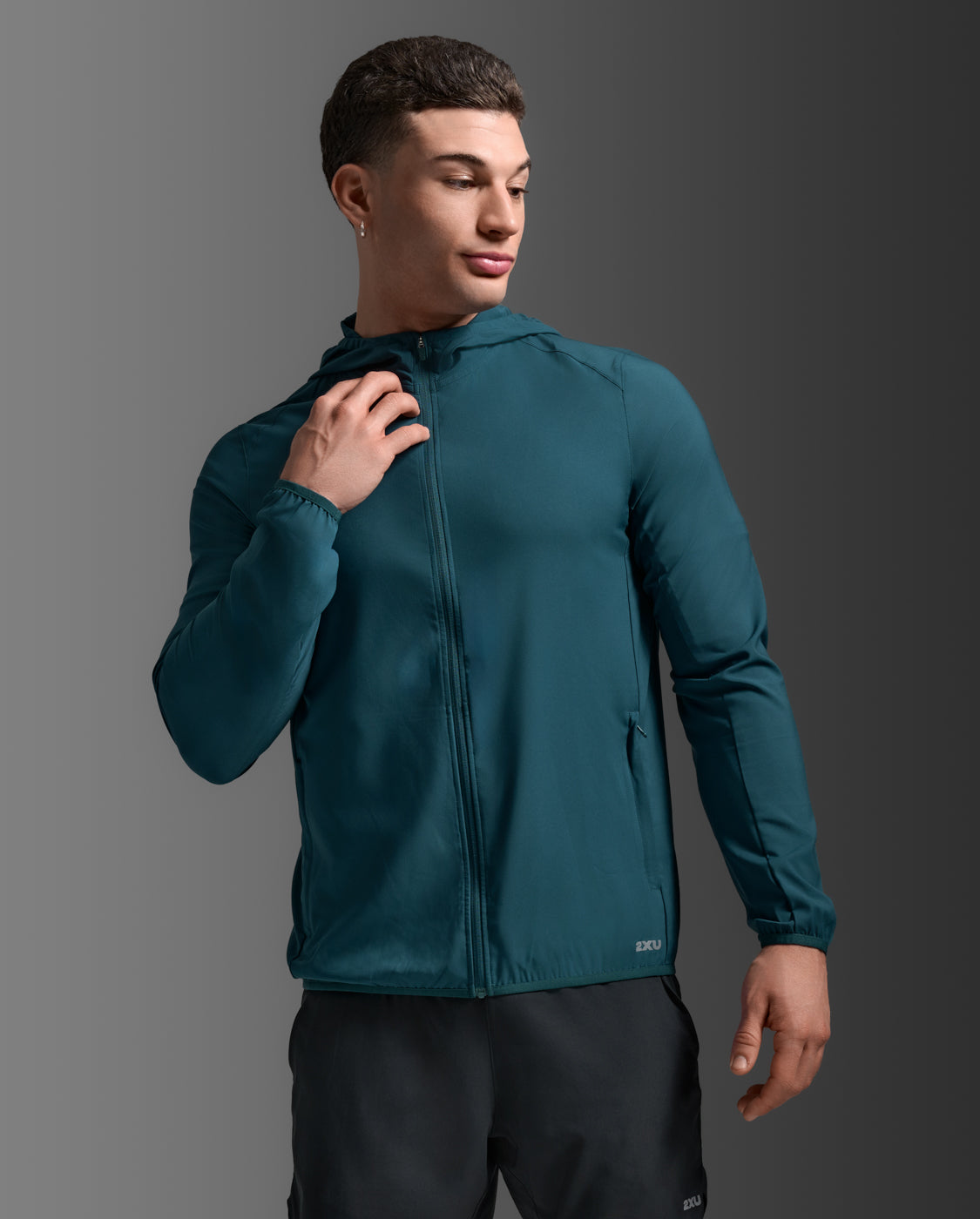 Aero Jacket, Dark Moss/Silver Reflective