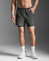 Aero Mesh 2-In-1 5 Inch Shorts, Jupiter/Black Reflective