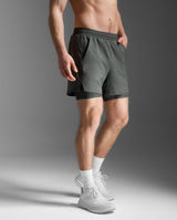 Aero Mesh 2-In-1 5 Inch Shorts, Jupiter/Black Reflective
