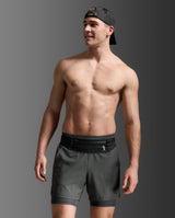 Aero Mesh 2-In-1 5 Inch Shorts, Jupiter/Black Reflective