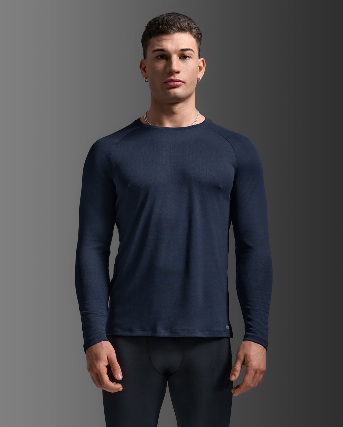 Aero Mesh Long Sleeve, Midnight/Silver Reflective
