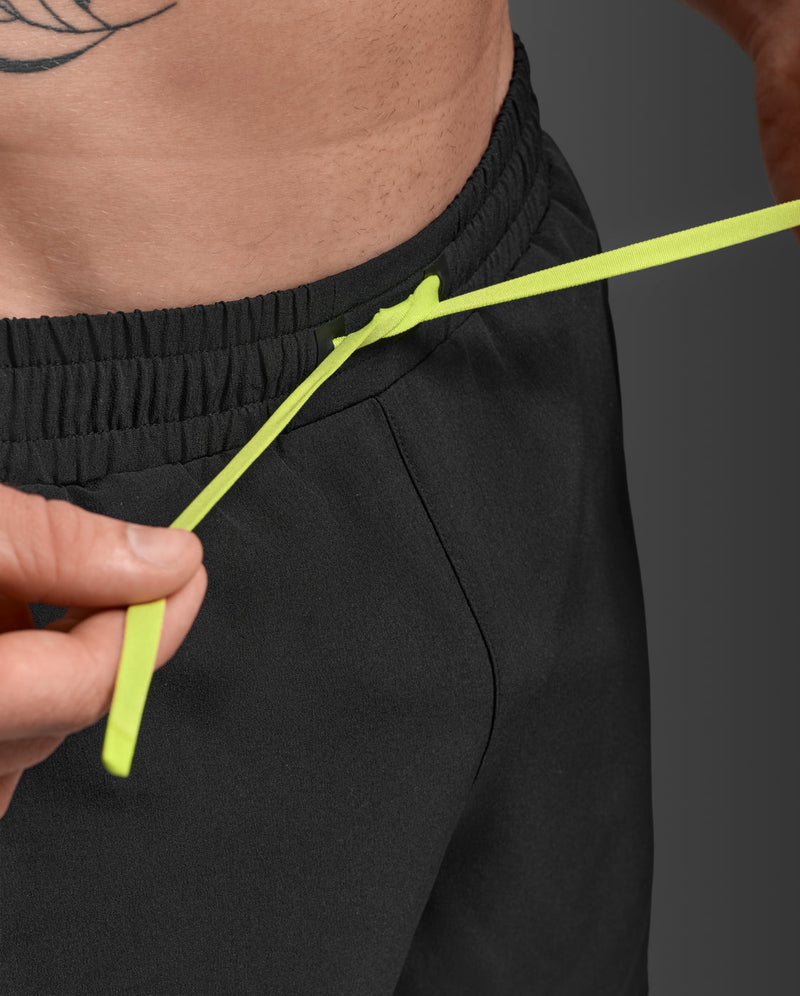 Aero Hybrid Swim Shorts, Black/White