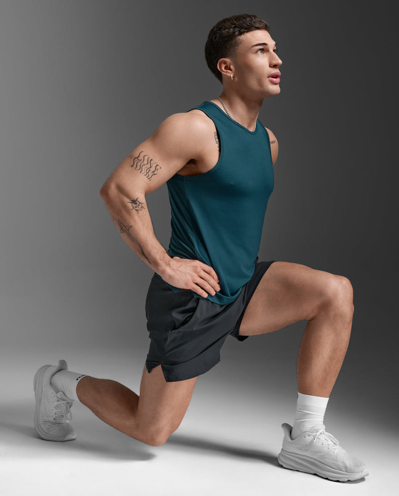 Aero Mesh Tank, Dark Moss/Silver Reflective