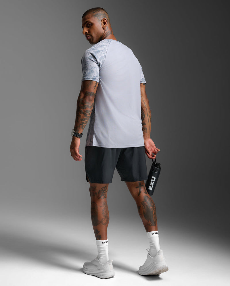 Aero Mesh Tee, Weathervane Marble/Black Reflective