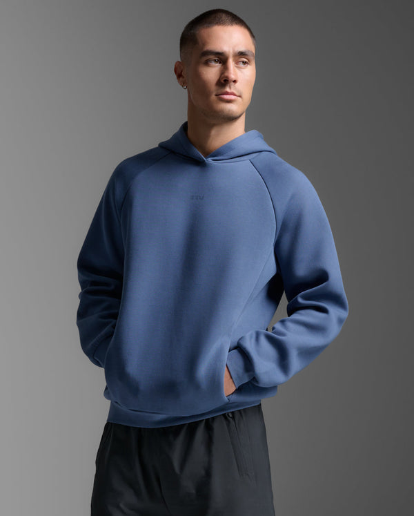 Motion Smooth Spacer Hoodie, Indigo/Indigo
