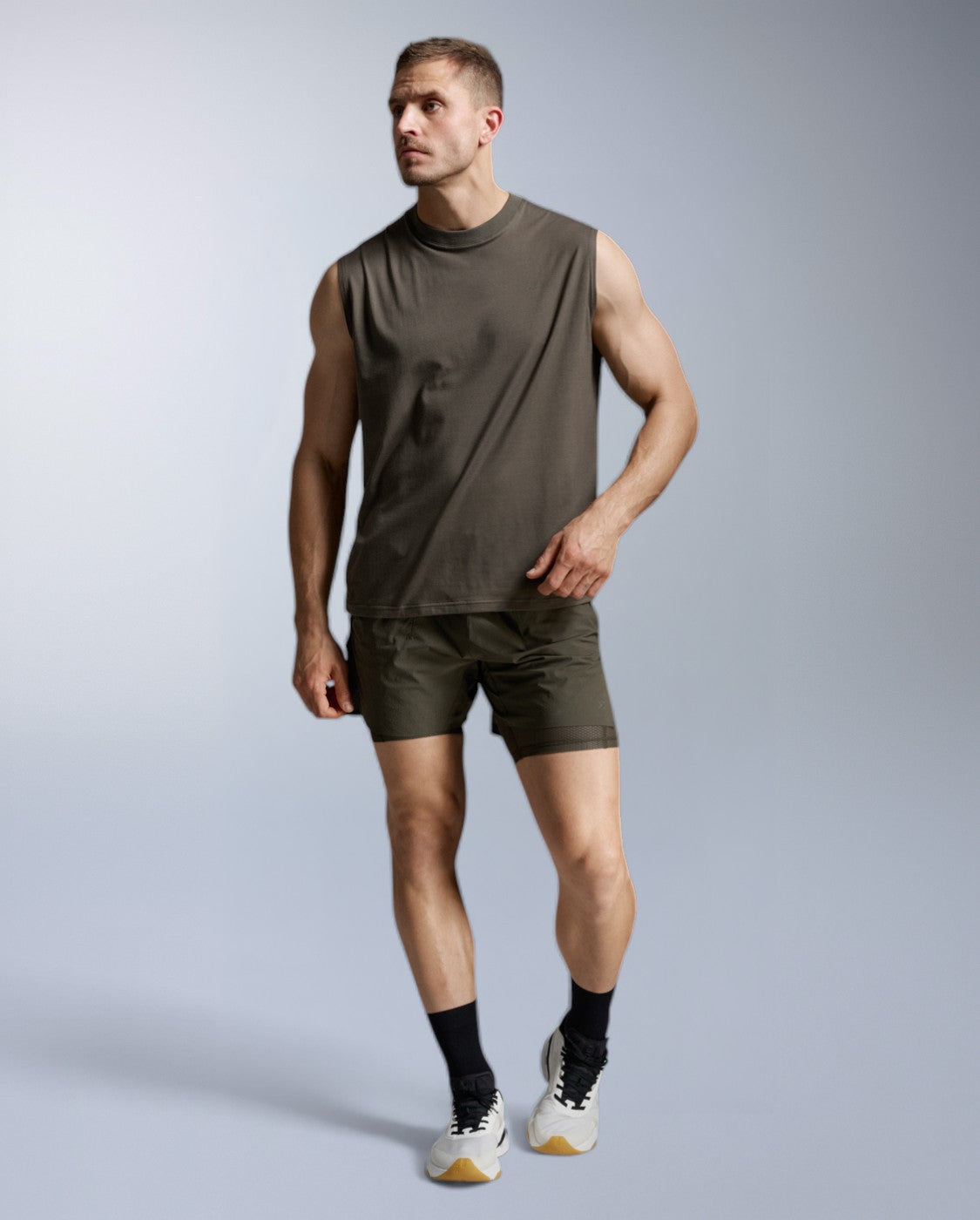 Motion Oversized Tencel Tank, Flint/Flint