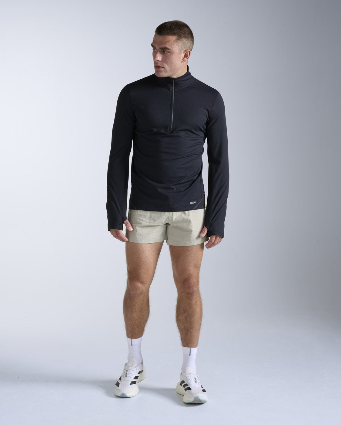 Aero Trail 1/2 Zip, Black/Silver Reflective