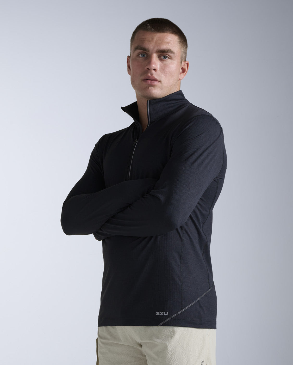 Aero Trail 1/2 Zip, Black/Silver Reflective
