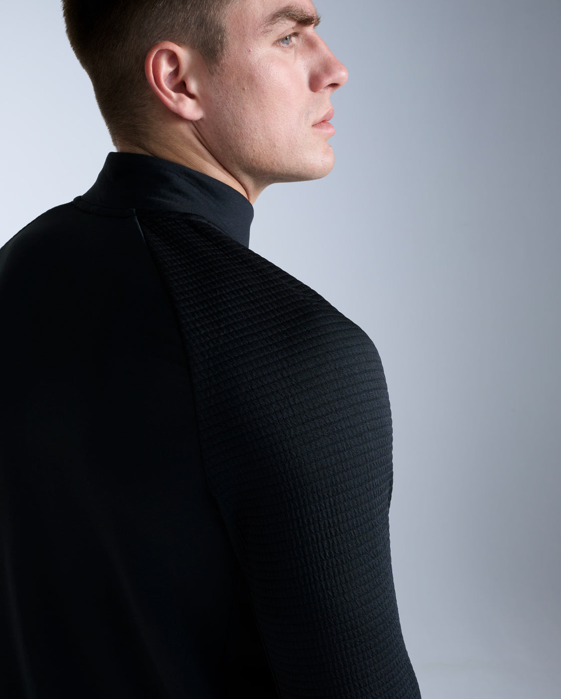 Ignition Haptic 1/4 Zip, Black/Silver Reflective