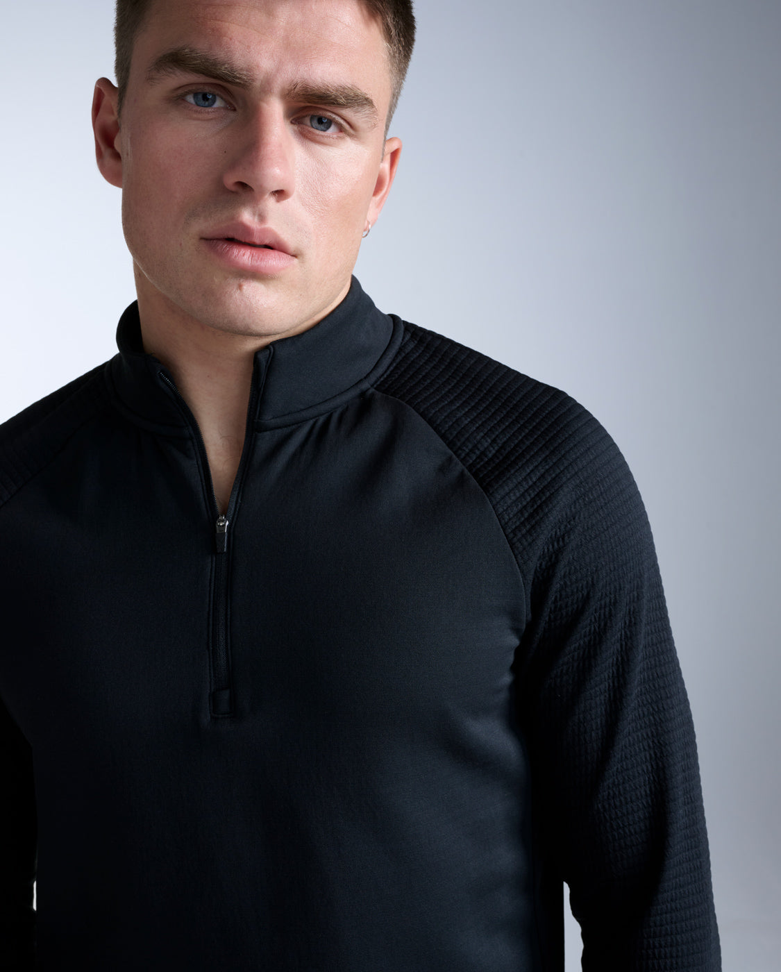 Ignition Haptic 1/4 Zip, Black/Silver Reflective