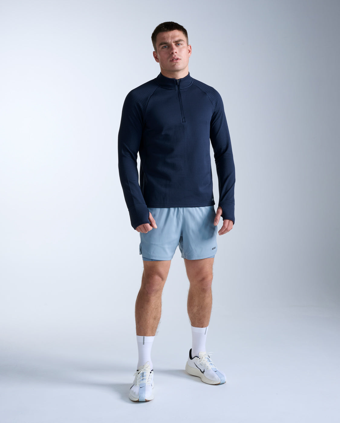Ignition Haptic 1/4 Zip, Midnight/Silver Reflective