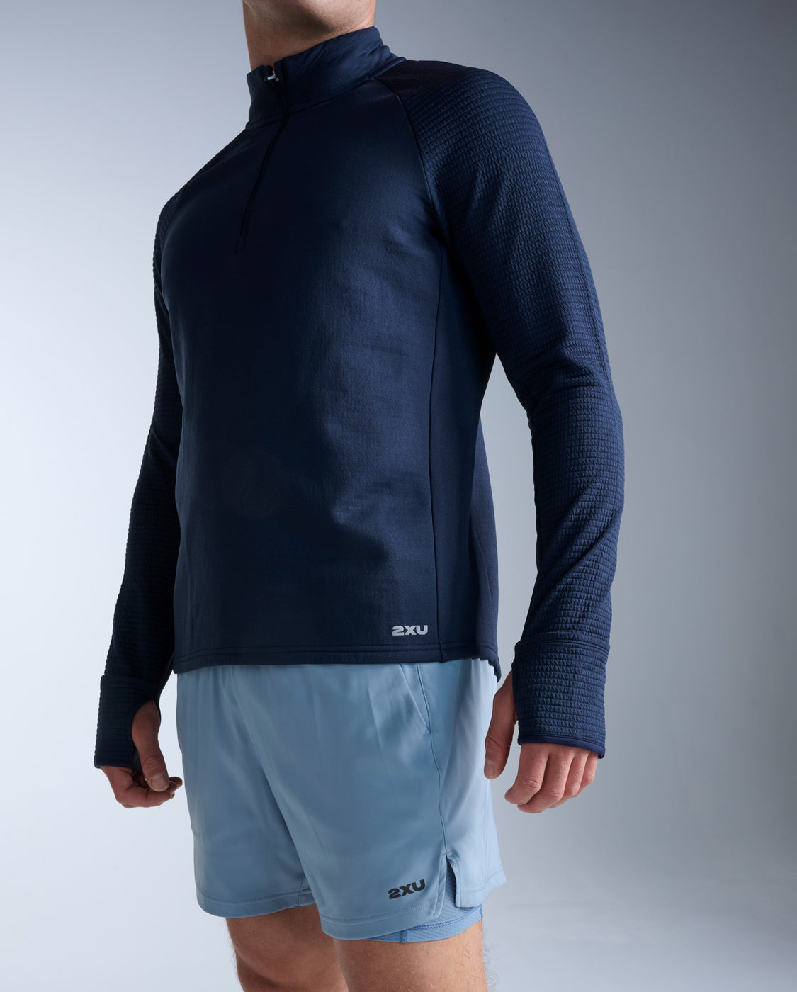Ignition Haptic 1/4 Zip, Midnight/Silver Reflective