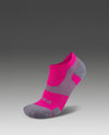 VECTR LIGHT CUSHION NO SHOW SOCKS - MAGENTA/LIGHT GREY