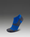 VECTR LIGHT CUSHION NO SHOW SOCKS - VIBRANT BLUE/GREY