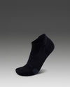 VECTR CUSHION NO SHOW SOCKS - BLACK/TITANIUM