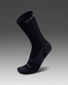 VECTR LIGHT CUSHION CREW SOCKS - BLACK/TITANIUM