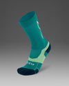 Vectr Light Cushion Crew Socks - Slate Green/Digital Mint